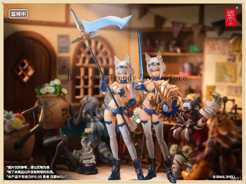 Action Figure Stand - SnailShell RPG‑05 ウルフブレイブ 1/12 アクションフィギュア 2つの可動式アイパーツ